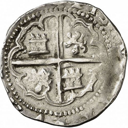 2 Reales Reverse Image minted in SPAIN in ND/L (1556-98  -  FELIPE II)  - The Coin Database