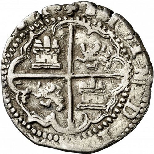 2 Reales Reverse Image minted in SPAIN in ND/R (1556-98  -  FELIPE II)  - The Coin Database