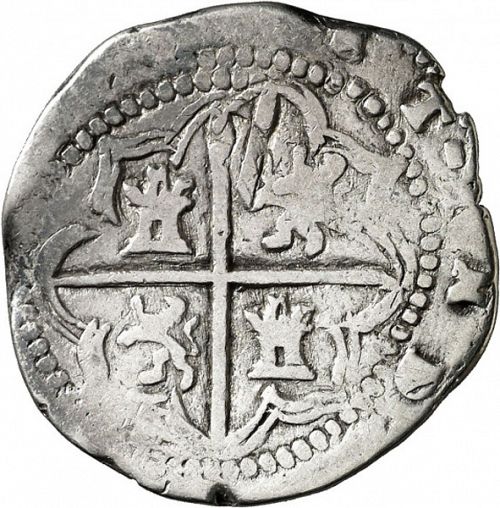 2 Reales Reverse Image minted in SPAIN in ND/R (1556-98  -  FELIPE II)  - The Coin Database