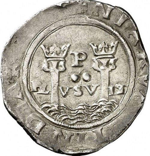 2 Reales Reverse Image minted in SPAIN in ND/R (1556-98  -  FELIPE II)  - The Coin Database