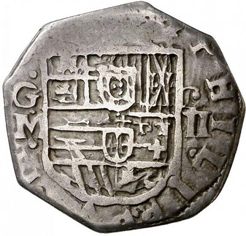 2 Reales Obverse Image minted in SPAIN in 1613M (1598-21  -  FELIPE III)  - The Coin Database