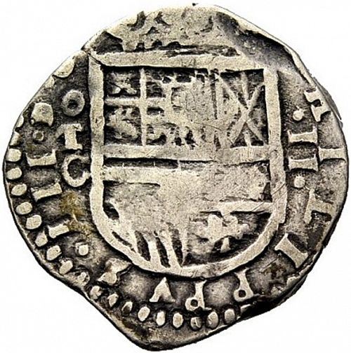 2 Reales Obverse Image minted in SPAIN in 1615C (1598-21  -  FELIPE III)  - The Coin Database