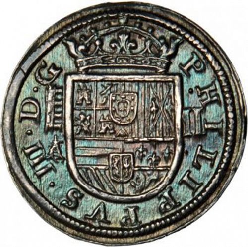 2 Reales Obverse Image minted in SPAIN in 1621A (1598-21  -  FELIPE III)  - The Coin Database