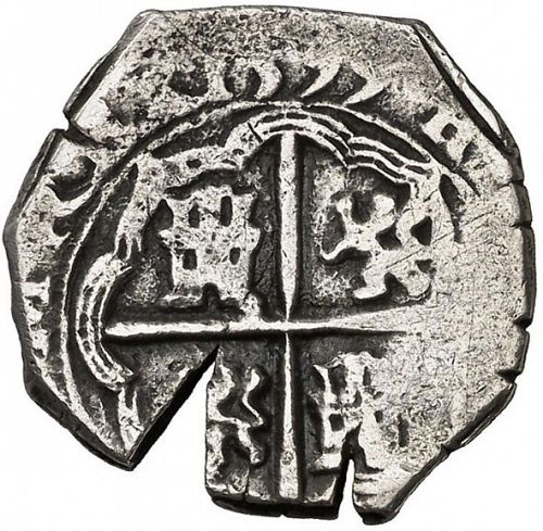 2 Reales Reverse Image minted in SPAIN in 1599B (1598-21  -  FELIPE III)  - The Coin Database