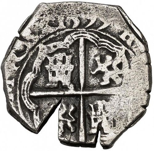 2 Reales Reverse Image minted in SPAIN in 1599B (1598-21  -  FELIPE III)  - The Coin Database
