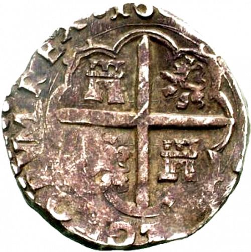 2 Reales Reverse Image minted in SPAIN in 1599D (1598-21  -  FELIPE III)  - The Coin Database