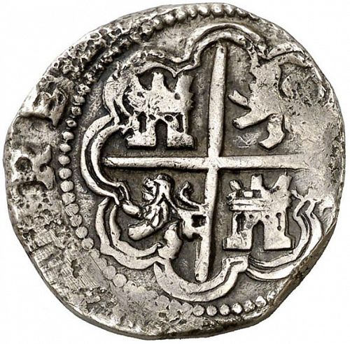 2 Reales Reverse Image minted in SPAIN in 1602 (1598-21  -  FELIPE III)  - The Coin Database