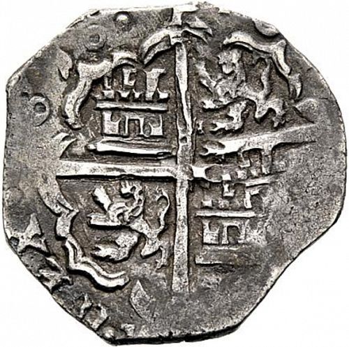 2 Reales Reverse Image minted in SPAIN in 1610C (1598-21  -  FELIPE III)  - The Coin Database