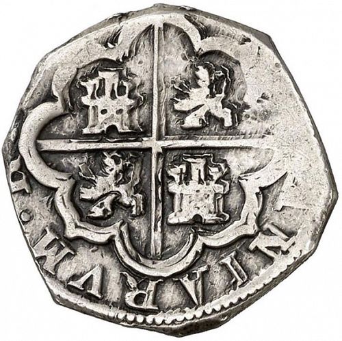 2 Reales Reverse Image minted in SPAIN in 1611A (1598-21  -  FELIPE III)  - The Coin Database