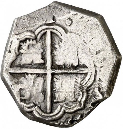 2 Reales Reverse Image minted in SPAIN in 1621V (1598-21  -  FELIPE III)  - The Coin Database