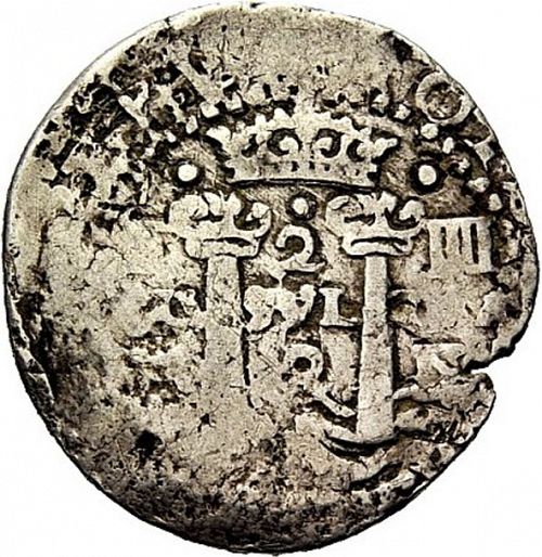 2 Reales Obverse Image minted in SPAIN in 1652E (1621-65  -  FELIPE IV)  - The Coin Database