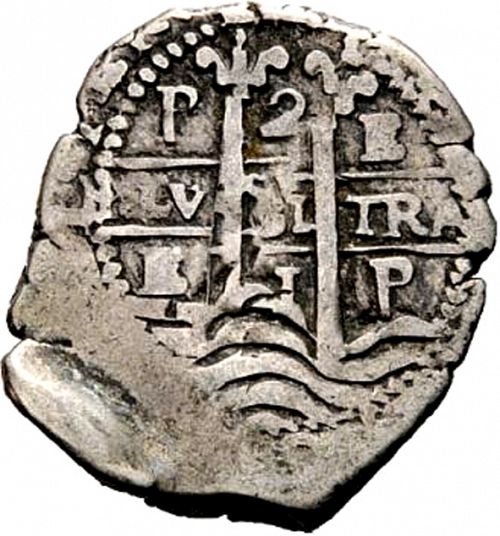 2 Reales Obverse Image minted in SPAIN in 1661E (1621-65  -  FELIPE IV)  - The Coin Database