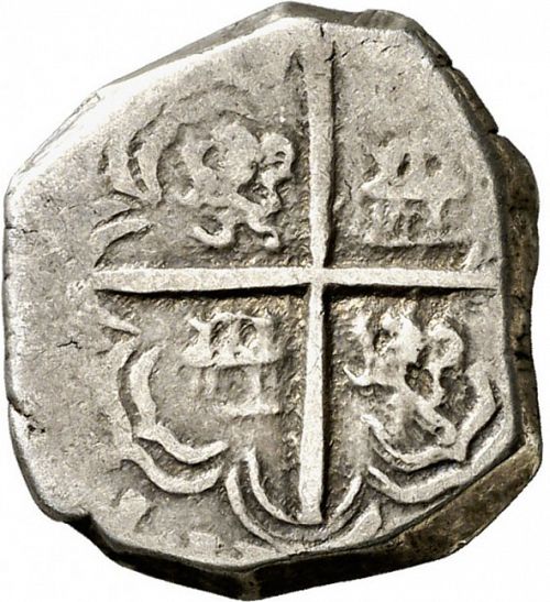 2 Reales Reverse Image minted in SPAIN in 1627P (1621-65  -  FELIPE IV)  - The Coin Database