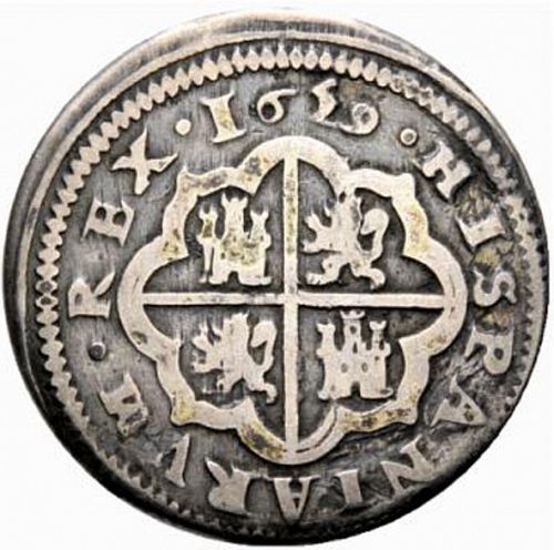 2 Reales Reverse Image minted in SPAIN in 1659BR (1621-65  -  FELIPE IV)  - The Coin Database