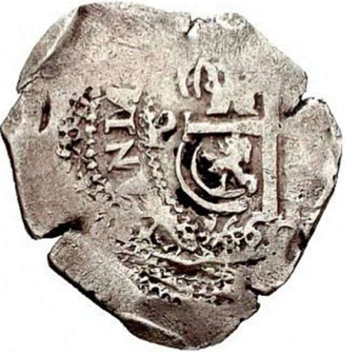 2 Reales Reverse Image minted in SPAIN in 1660E (1621-65  -  FELIPE IV)  - The Coin Database