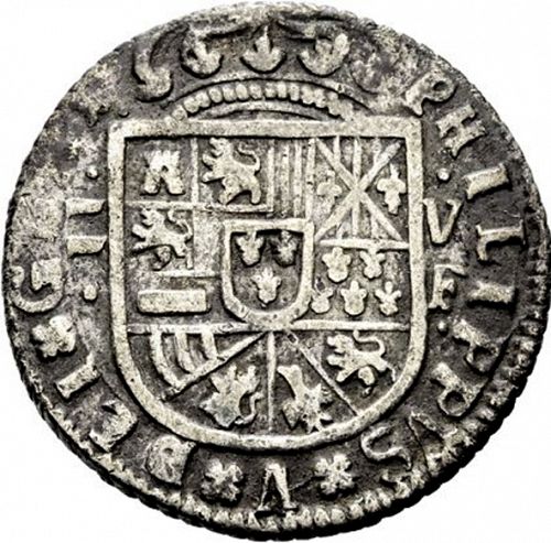 2 Reales Obverse Image minted in SPAIN in 1708F (1700-46  -  FELIPE V)  - The Coin Database