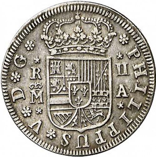 2 Reales Obverse Image minted in SPAIN in 1721A (1700-46  -  FELIPE V)  - The Coin Database