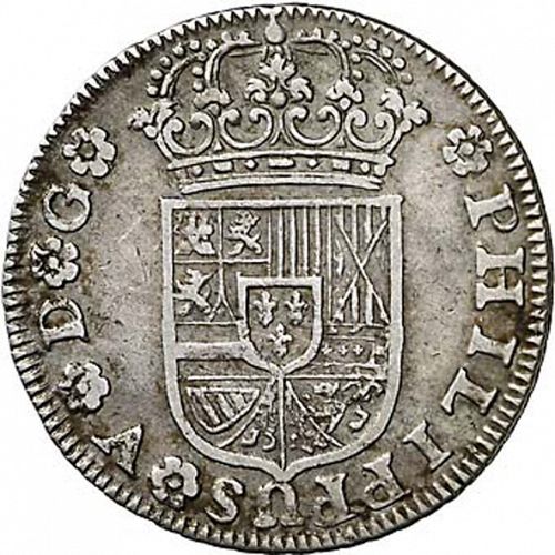 2 Reales Obverse Image minted in SPAIN in 1730 (1700-46  -  FELIPE V)  - The Coin Database