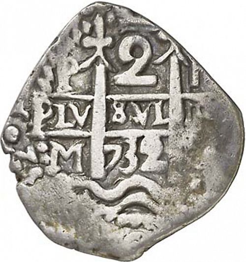 2 Reales Obverse Image minted in SPAIN in 1732M (1700-46  -  FELIPE V)  - The Coin Database