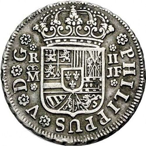 2 Reales Obverse Image minted in SPAIN in 1740JF (1700-46  -  FELIPE V)  - The Coin Database