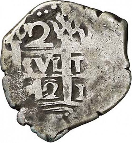 2 Reales Obverse Image minted in SPAIN in 1742V (1700-46  -  FELIPE V)  - The Coin Database