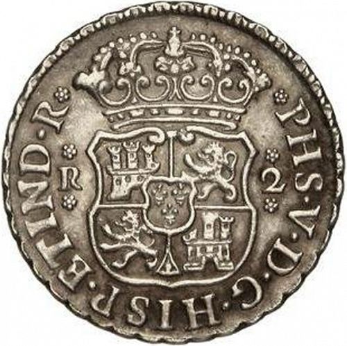 2 Reales Obverse Image minted in SPAIN in 1747M (1700-46  -  FELIPE V)  - The Coin Database