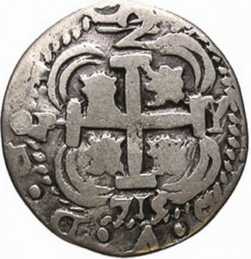 2 Reales Reverse Image minted in SPAIN in 1715Y (1700-46  -  FELIPE V)  - The Coin Database