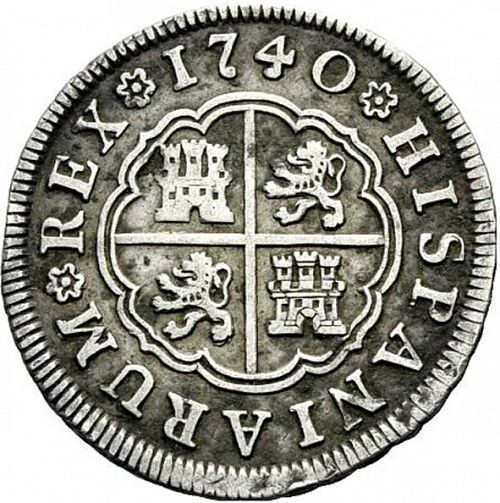 2 Reales Reverse Image minted in SPAIN in 1740JF (1700-46  -  FELIPE V)  - The Coin Database