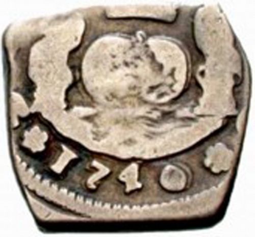 2 Reales Reverse Image minted in SPAIN in 1740J (1700-46  -  FELIPE V)  - The Coin Database
