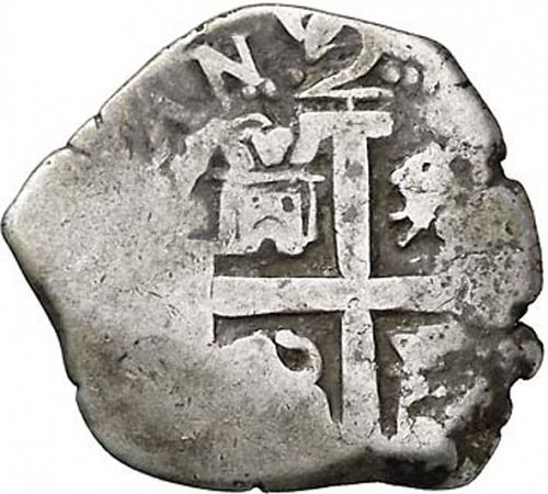 2 Reales Reverse Image minted in SPAIN in 1742V (1700-46  -  FELIPE V)  - The Coin Database