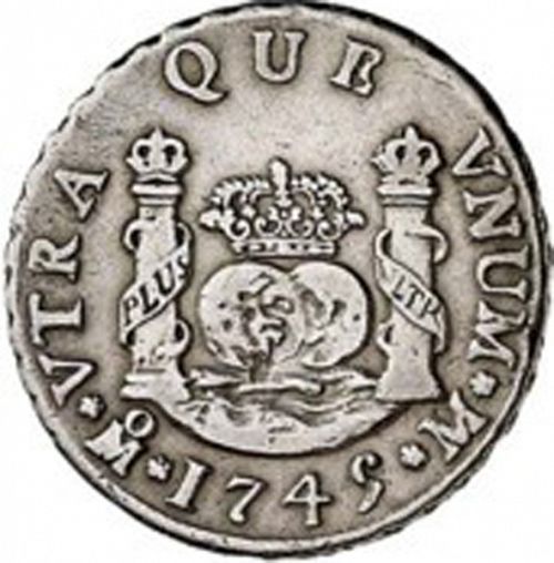 2 Reales Reverse Image minted in SPAIN in 1745M (1700-46  -  FELIPE V)  - The Coin Database