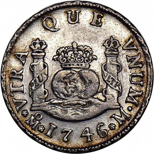 2 Reales Reverse Image minted in SPAIN in 1746M (1700-46  -  FELIPE V)  - The Coin Database