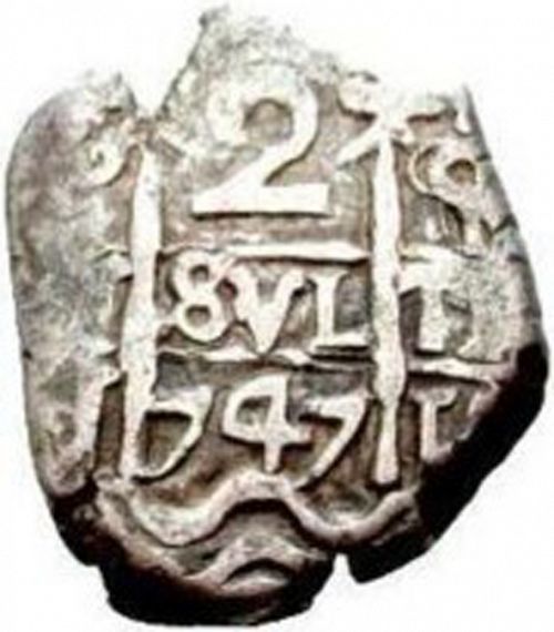2 Reales Obverse Image minted in SPAIN in 1747Q (1746-59  -  FERNANDO VI)  - The Coin Database