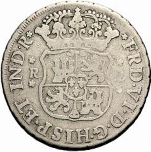 2 Reales Obverse Image minted in SPAIN in 1758M (1746-59  -  FERNANDO VI)  - The Coin Database