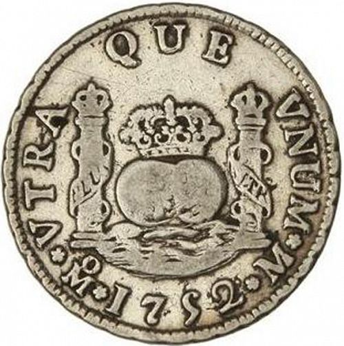 2 Reales Reverse Image minted in SPAIN in 1752M (1746-59  -  FERNANDO VI)  - The Coin Database