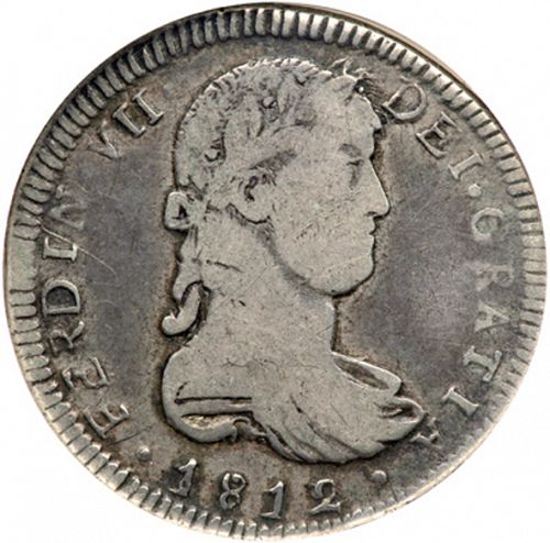 2 Reales Obverse Image minted in SPAIN in 1812MR (1808-33  -  FERNANDO VII)  - The Coin Database