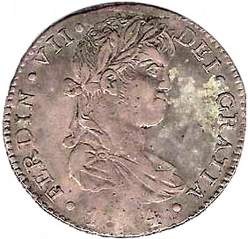 2 Reales Obverse Image minted in SPAIN in 1814MR (1808-33  -  FERNANDO VII)  - The Coin Database