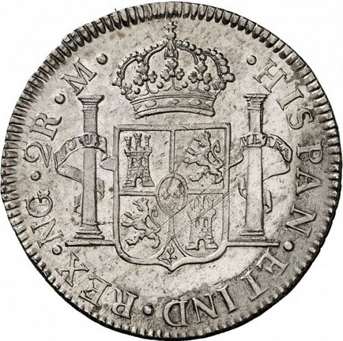 2 Reales Reverse Image minted in SPAIN in 1809M (1808-33  -  FERNANDO VII)  - The Coin Database
