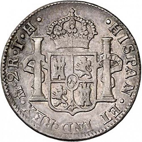 2 Reales Reverse Image minted in SPAIN in 1810TH (1808-33  -  FERNANDO VII)  - The Coin Database