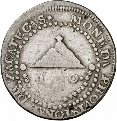 2 Reales Reverse Image minted in SPAIN in 1811 (1810-22  -  FERNANDO VII - Independence War)  - The Coin Database