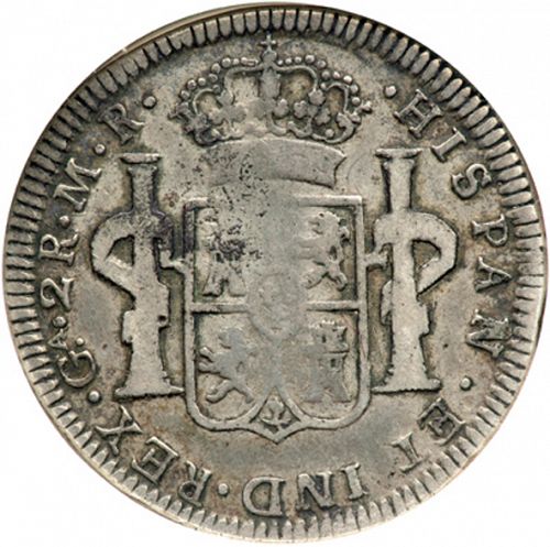 2 Reales Reverse Image minted in SPAIN in 1812MR (1808-33  -  FERNANDO VII)  - The Coin Database