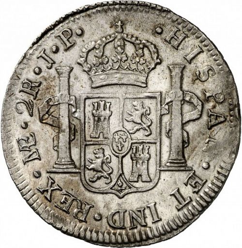 2 Reales Reverse Image minted in SPAIN in 1813JP (1808-33  -  FERNANDO VII)  - The Coin Database