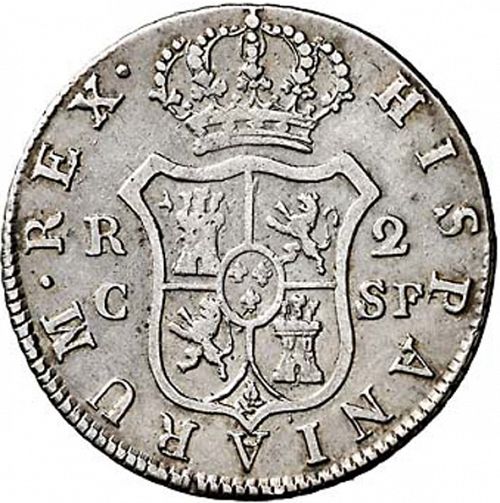 2 Reales Reverse Image minted in SPAIN in 1813SF (1808-33  -  FERNANDO VII)  - The Coin Database