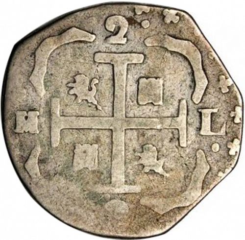 2 Reales Reverse Image minted in SPAIN in 1814BS (1810-22  -  FERNANDO VII - Independence War)  - The Coin Database
