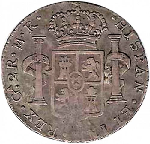 2 Reales Reverse Image minted in SPAIN in 1814MR (1808-33  -  FERNANDO VII)  - The Coin Database
