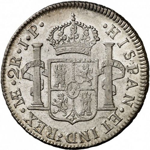 2 Reales Reverse Image minted in SPAIN in 1816JP (1808-33  -  FERNANDO VII)  - The Coin Database