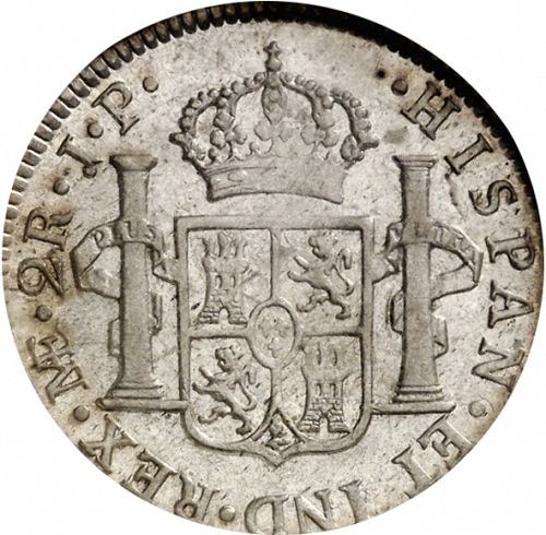 2 Reales Reverse Image minted in SPAIN in 1817JP (1808-33  -  FERNANDO VII)  - The Coin Database