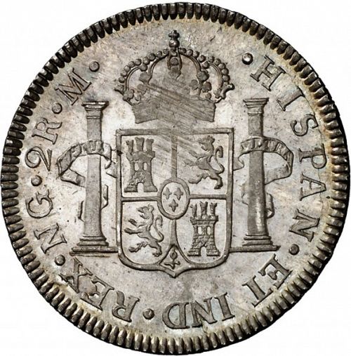 2 Reales Reverse Image minted in SPAIN in 1819M (1808-33  -  FERNANDO VII)  - The Coin Database