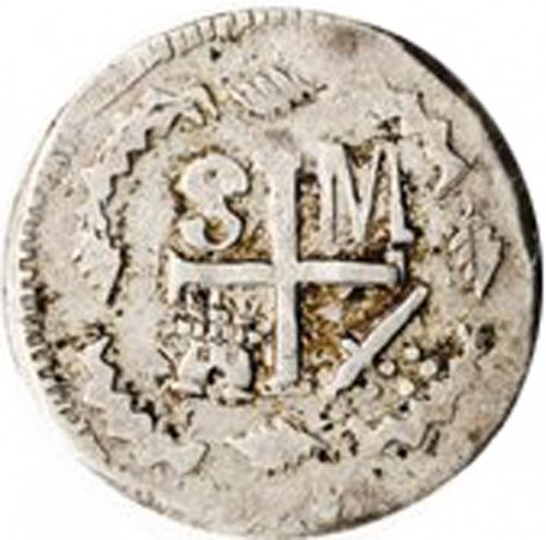 2 Reales Reverse Image minted in SPAIN in 1820 (1810-22  -  FERNANDO VII - Independence War)  - The Coin Database