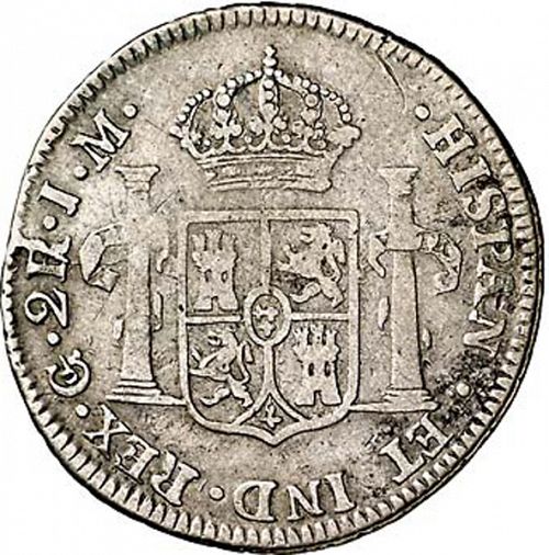 2 Reales Reverse Image minted in SPAIN in 1822JM (1808-33  -  FERNANDO VII)  - The Coin Database